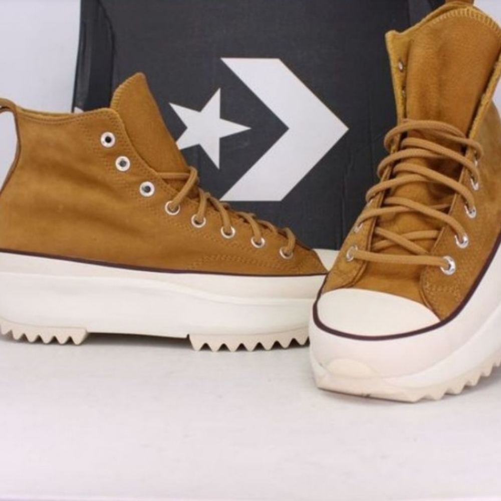 Converse Run Star Hike Hi "Chuck Taylor All Star" Wheat/White 171666C   Men's 8